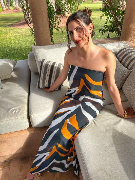 Zebra Sunset Dress